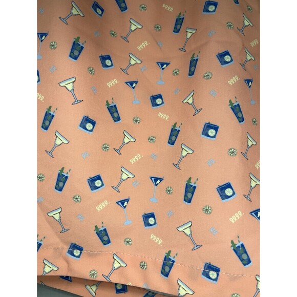 Men’s Rainforest Swim Trunks Coral Martini Beach Summer Drawstring Large NWT - Picture 4 of 7